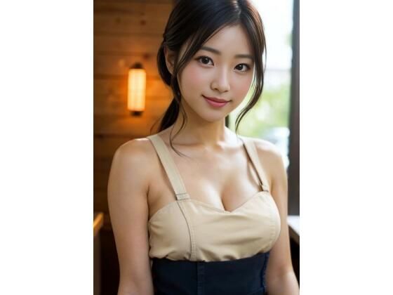 可愛すぎるカフェ店員(AIグラビア図書館) [d_284445]