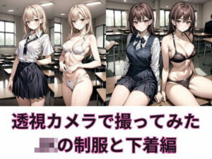 せっかく透視カメラを手に入れたので同級生の制服JKを撮って下着姿にした 382枚(秋野美女研究所) [d_290519]