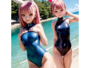うさ耳競泳水着4【AI生成】(AI美女集) [d_297830]
