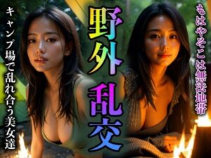 【乱交】キャンプ場で露出の野外乱交！アブノーマルな世界の美女達(天頂絶頂スタイル) [d_300016]