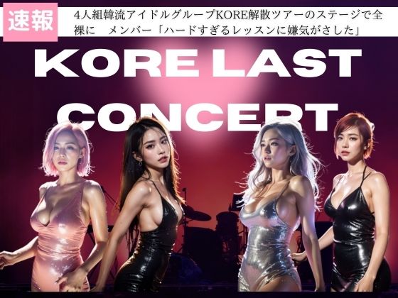 4人組韓流アイドルグループKORE解散ツアーのステージで全裸に メンバー「ハードすぎるレッスンに嫌気がさした」(妄想グラビア出版) [d_302167]