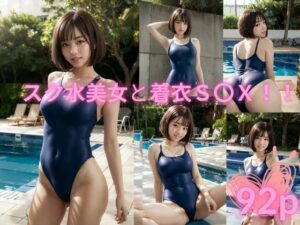 スク水美女と着衣S〇X(ブルーベリー) [d_302495]