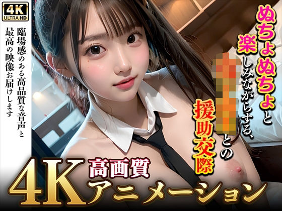 【4Kぬるぬるアニメ】ぬちょぬちょと楽しみながらする、女子校生との援○交際(究極のあいどる) [d_302894]