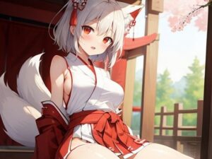 狐耳風巫女さん(ほげふが) [d_302942]