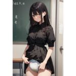 AIイラスト8月9月分(金色狐) [d_302983]