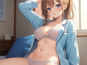 パジャマ風美少女さん(ほげふが) [d_303607]