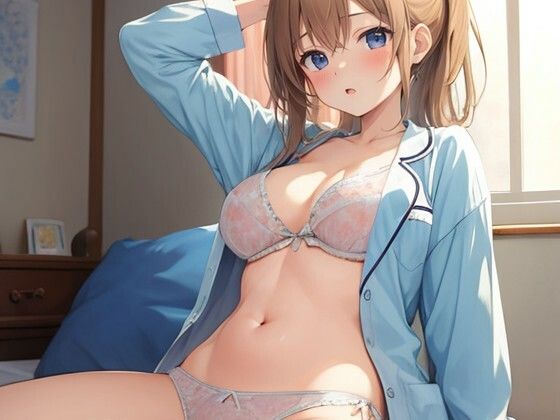 パジャマ風美少女さん(ほげふが) [d_303607]