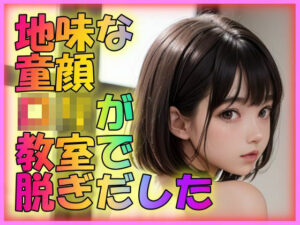 地味目な童顔ロリが教室で脱ぎだした(男のすべてがここにある) [d_303839]