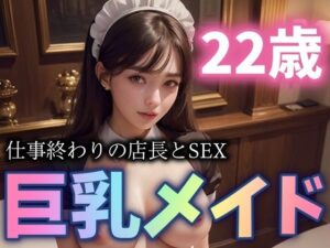 22歳の巨乳メイドが店長とSEX！仕事終わりの禁断のHが凄まじい(セクシーダイナマイト企画) [d_304009]