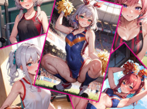 汗だくのスポーツ女子たち(みーも工房) [d_304718]