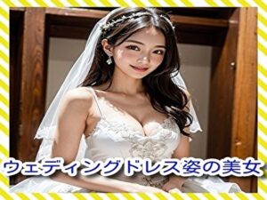 ウェディングドレス姿の美女(ピンキー) [d_304927]