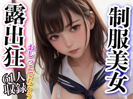 制服美女 露出狂 おしっこ出ちゃうよ・・・(美女クラブ) [d_305037]