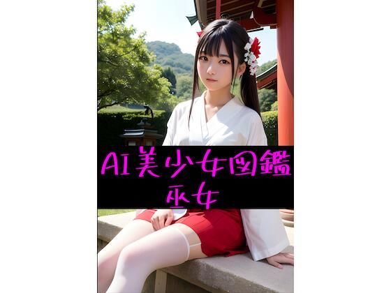 ［AIグラビアイラスト集］ AI美少女図鑑 巫女(Delusional AI Workshop) [d_305328]