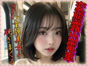 変態露出電車 貧乳童顔美女が脱ぎまくる(ペロリンちーの倶楽部) [d_305866]