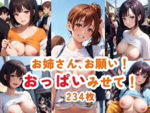 お姉さんお願い！おっぱい見せて！(わかめ汁) [d_306185]