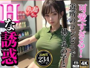 可愛すぎる近所のコンビニで働く美女のHな誘惑(高画質撮影会) [d_306209]