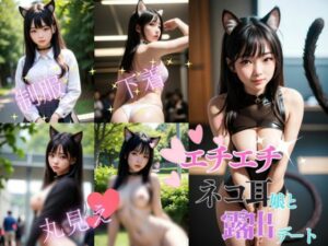 エチエチ ネコ耳娘と露出デート おっぱい、おまんこまるみえ(AIbijyo) [d_307194]
