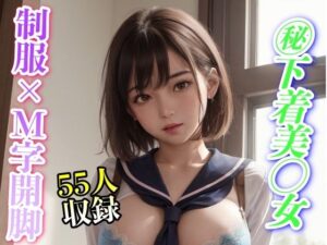 下着美◯女 制服×M字開脚 55人収録(あにめくらぶ) [d_307364]