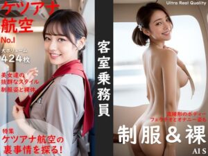 【全424枚】 「客室乗務員」 ケツアナ航空 -キャビンアテンダントの制服姿と裏事情- -AIで描く究極の美女達-(AIで絶世の美女を作る) [d_307605]