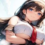 AI下乳学園 黒髪クラス セーラースタイル イラスト集(AI下乳委員会) [d_307750]