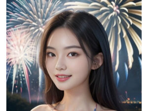 美女と花火とマイクロビキニvol.1(AI美女ファクトリー) [d_309396]