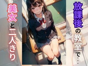 放課後の教室で美女と二人きり(AI美女) [d_309818]