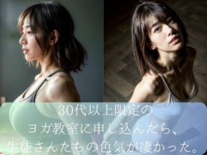 30代以上限定のヨガ教室に申し込んだら、生徒さんたちの色気が凄かった。(ムネキュンAI妄想) [d_310189]
