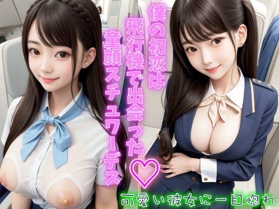 僕の初恋は飛行機で出会った童顔スチュワーデス 可愛い彼女に一目惚れ 巨乳CA(レモンみるく) [d_310469]