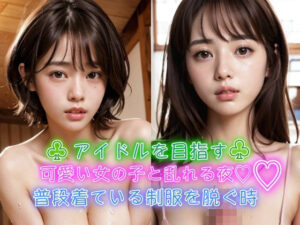 アイドルを目指す可愛い女の子と乱れる夜 普段着ている制服を脱ぐ時 巨乳清純派美女と学校には秘密の援○交際(サファイアくじら) [d_310833]