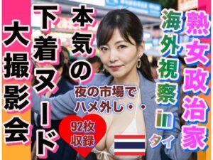 熟女政治家 海外視察inタイ ナイトマーケットでハメ外し(おてぃんこ) [d_310956]