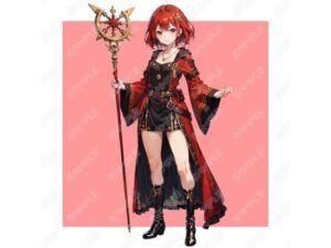 【立ち絵素材】 女魔法使い_表情差分16種_服装差分3種(Min) [d_311586]