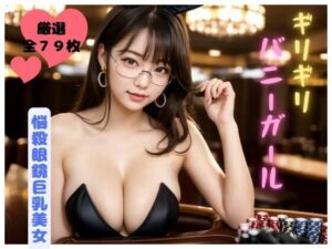 ギリギリバニーガール【悩殺巨乳眼鏡美女】(妄想カメラマン) [d_311774]