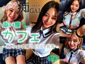 【攻め好き】痴GALーちぎゃるー添い寝カフェーオプション次第でスケスケ乳首ー(遠くから見つめる) [d_312366]