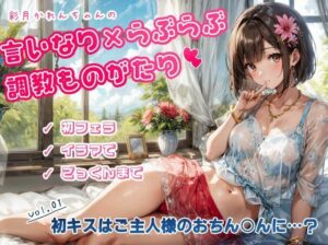 かれんちゃんの初キスはご主人様のおちん○んに……？（彩月かれんの言いなり×らぶらぶ調教物語 01）(ただいま修理中) [d_317361]