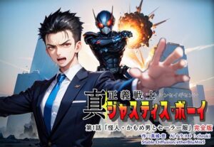 真・正義戦士ジャスティス・ボーイ 完全版 第1話「怪人・かもめ男とセーラー服」(真城のソフトハウス) [d_312371]