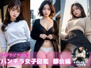 パンチラ女子図鑑〜都会編〜【AIグラビアCG集Vol.09】(こらぼ) [d_312999]