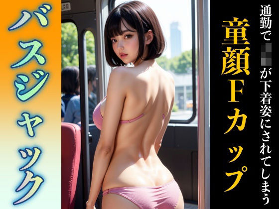 童顔Fカップがバスジャックで下着姿にされてしまう！露出全開DX(200円抜き放題) [d_313580]