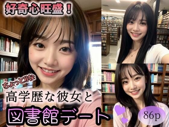 好奇心旺盛！ちょっとHな【高学歴な彼女】と図書館デート(undergroundJYUN) [d_313933]