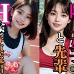 陸上女子と先輩 Hな写真流出(AIベル) [d_315920]