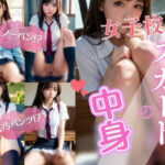 女子校生のスカートの下は汚パンツ！？ノーパン！？(AIbijyo) [d_316153]