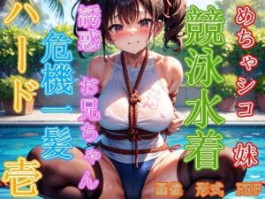 めちゃシコ 妹 競泳水着 誘惑 お兄ちゃん危機一髪 ハード 壱(萌え嫁工房) [d_317028]