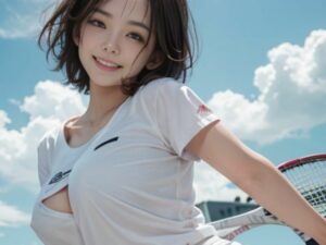 地元のテニス倶楽部が実は女の子たちが運営している乱交倶楽部だと言う噂を聞きつけ入会(moon chair) [d_317692]