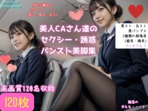 【盗撮風】美人CAさん達の黒スト美脚集（たまにパンチラ？）(AiharaKinoko フェチAI愛) [d_318734]