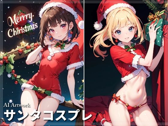 サンタコスプレ イラスト(AI ヤン) [d_319351]