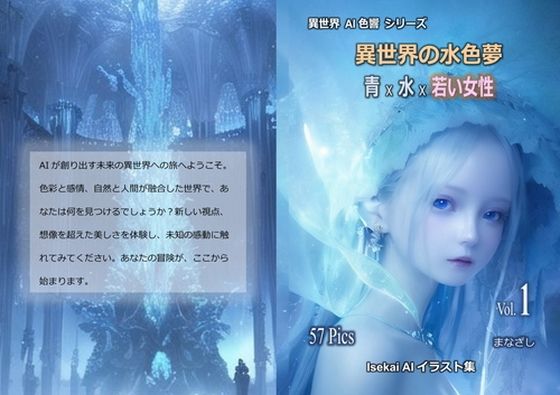 異世界の水色夢 青 × 水 × 若き女性(魅惑の冒険者) [d_321553]