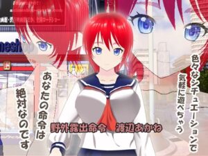 野外露出命令 渡辺あかね(絶頂キャンディ) [d_321602]