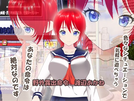 野外露出命令 渡辺あかね(絶頂キャンディ) [d_321602]