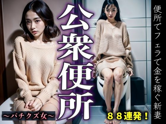 【公衆便所】パチンコにハマった新妻が便所でフェラして金を稼ぎまくる！(オムニバス企画) [d_322812]