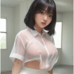 雨に濡れた女性(宿題見せて) [d_297508]