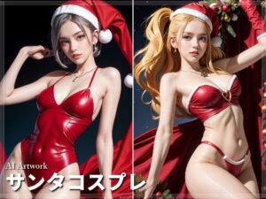 サンタコスプレ リアルフォト(AI ヤン) [d_319398]